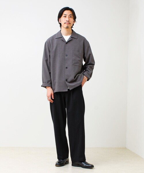 GLOSTER（グロスター） シャツ 「春夏に着たい上品素材」リネンタッチ