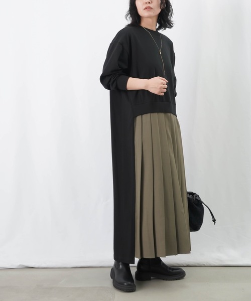 「LUCA/LADY LUCK LUCA」 長袖ワンピース FREE ブラック レディース_画像3