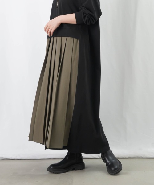 「LUCA/LADY LUCK LUCA」 長袖ワンピース FREE ブラック レディース_画像5