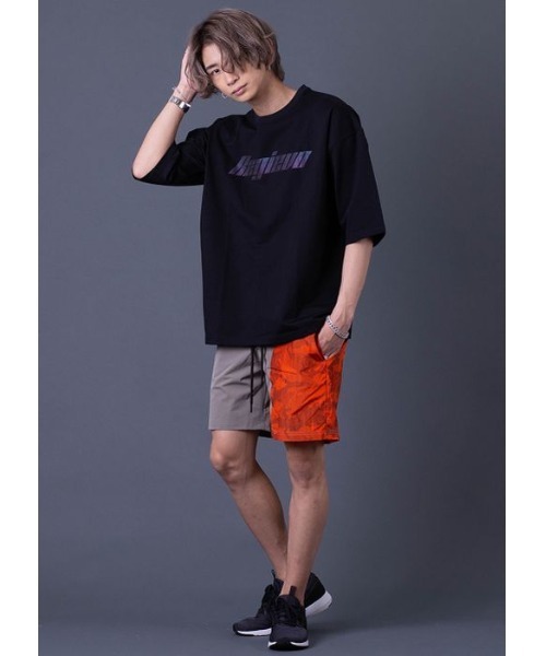 「REGIEVO」 ショートパンツ MEDIUM オレンジ メンズ_画像3