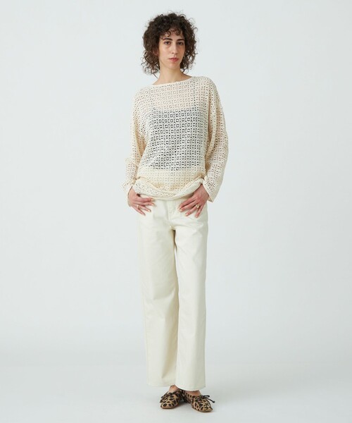 ne Quittez pas ホワイト 長袖 ブラウス NE QUITTEZ PAS!（ヌキテパ） 長袖ブラウス FREE オフホワイト