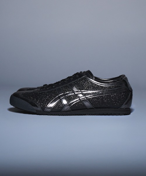 onitsuka tiger レザースニーカー　オニツカ　ブラック　ローカット Onitsuka Tiger（オニツカタイガー） ローカットスニーカー 22.5