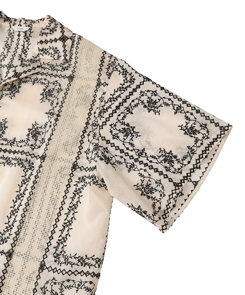 CLANE（クラネ） ブラウス シャツ 半袖 「CLANE/クラネ」EMBROIDERY