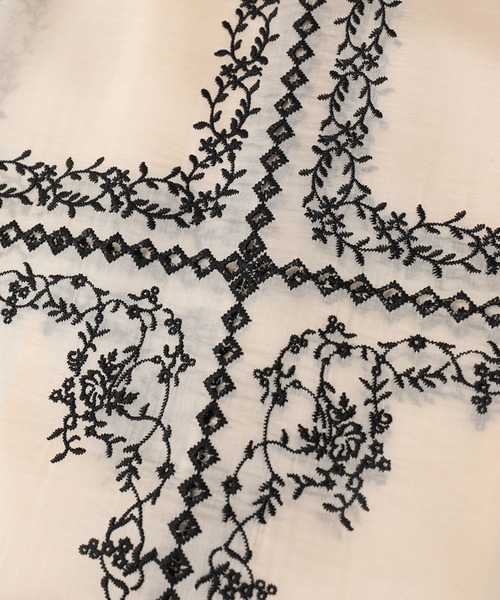 CLANE（クラネ） ブラウス シャツ 半袖 「CLANE/クラネ」EMBROIDERY