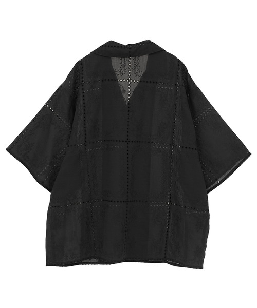 CLANE（クラネ） ブラウス シャツ 半袖 「CLANE/クラネ」EMBROIDERY