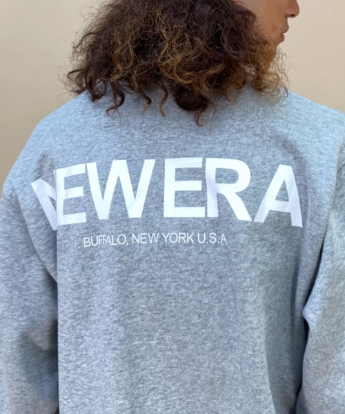 「NEW ERA」 スウェットカットソー X-LARGE ストーン メンズ_画像3