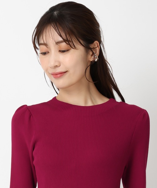 「MISCH MASCH」 ニットワンピース フリ- ブラック レディース_画像5