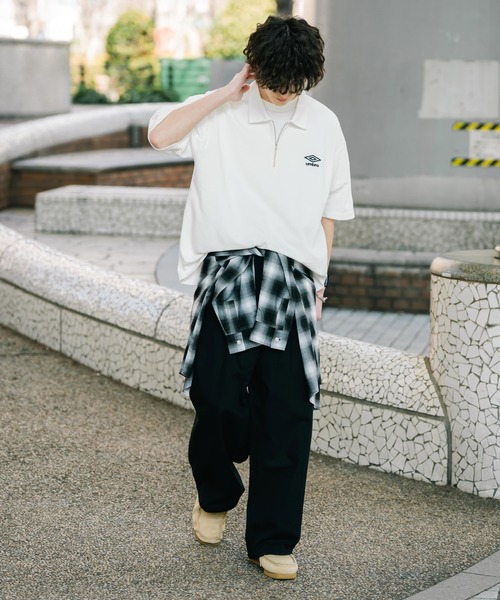 umbro（アンブロ） ポロシャツ 半袖 別注コラボ オーバーサイズ鹿の子