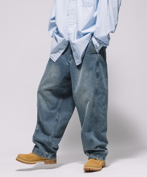 「FREAK'S STORE」 デニムパンツ LARGE ブルー メンズ_画像2