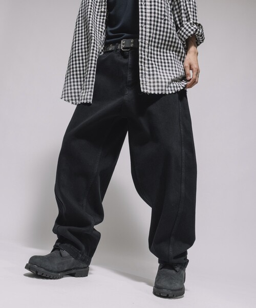 「FREAK'S STORE」 デニムパンツ LARGE ブルー メンズ_画像4