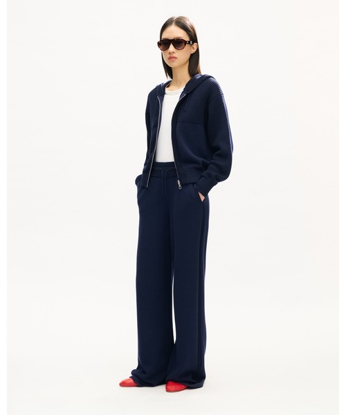 ワイドパンツ パンツ 'KENZO Signature' ストレート パンツ イン コットン ウール レディースの画像