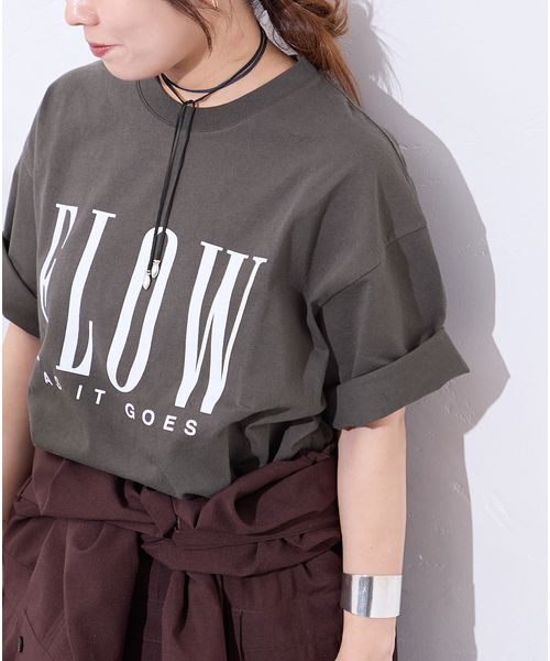tシャツ FLOW LOGO TEE レディースの画像