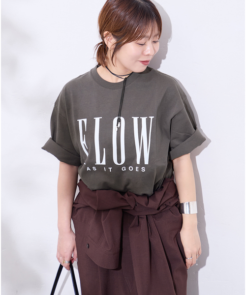 tシャツ FLOW LOGO TEE レディースの画像