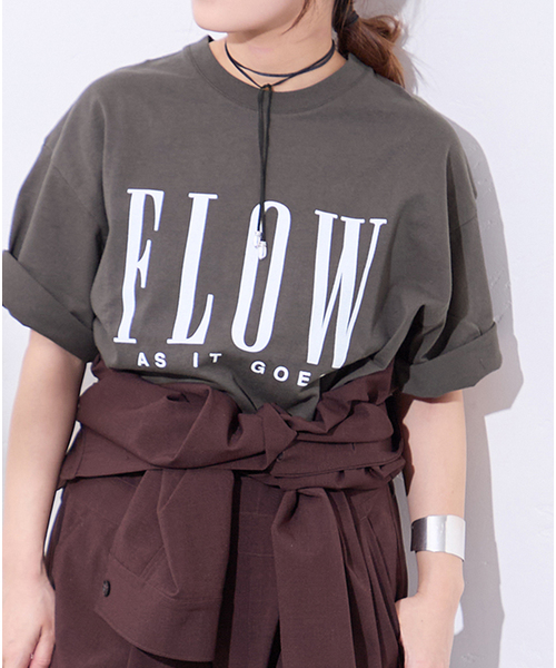 tシャツ FLOW LOGO TEE レディースの画像