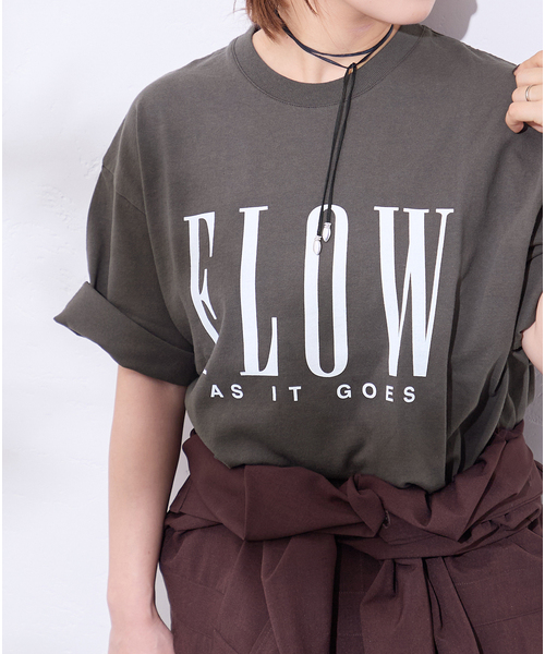 tシャツ FLOW LOGO TEE レディースの画像