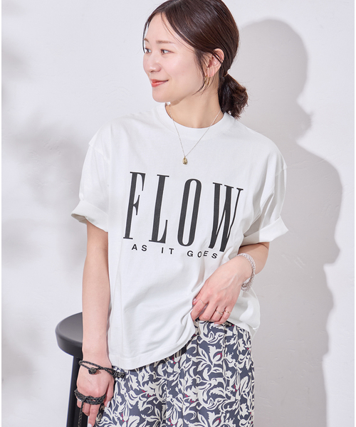 tシャツ FLOW LOGO TEE レディースの画像