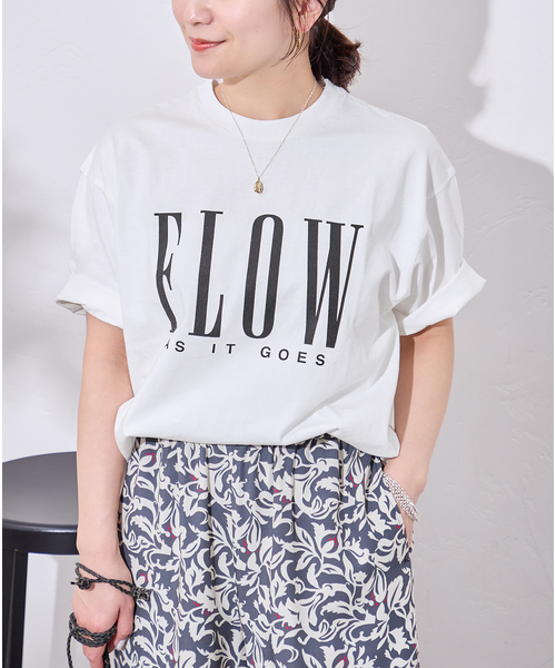 tシャツ FLOW LOGO TEE レディースの画像