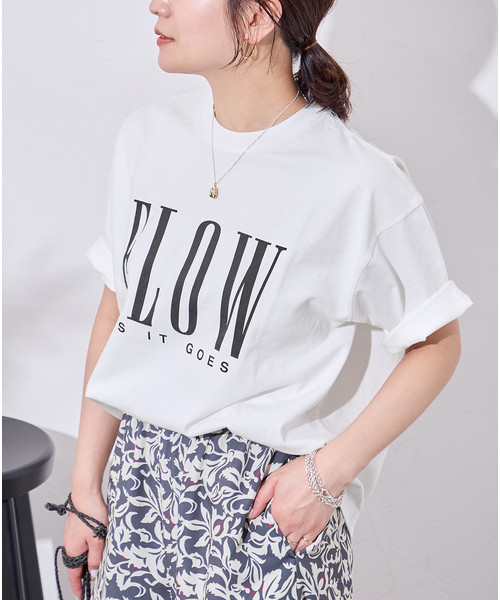 tシャツ FLOW LOGO TEE レディースの画像