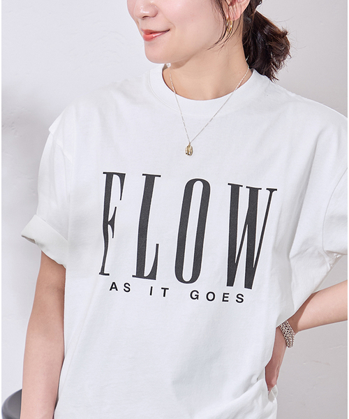 tシャツ FLOW LOGO TEE レディースの画像