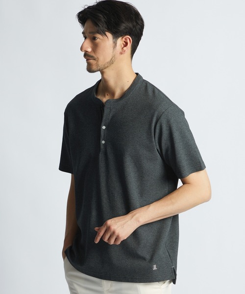LANVIN en Bleu ポロシャツ 半袖 速乾・防シワ・UVカット「COOLFIBER