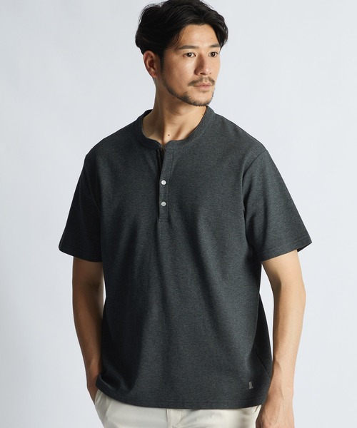 LANVIN en Bleu ポロシャツ 半袖 速乾・防シワ・UVカット「COOLFIBER