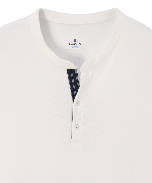 LANVIN en Bleu ポロシャツ 半袖 速乾・防シワ・UVカット「COOLFIBER
