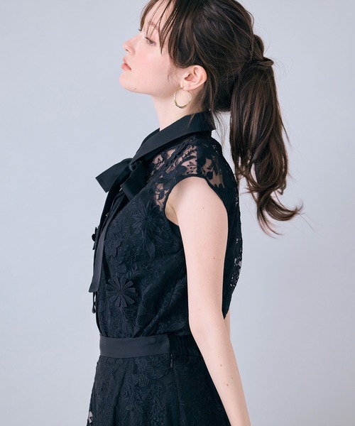Audie a Muses（オーディア ミューズ） ブラウス シャツ 夏 刺繍レース 