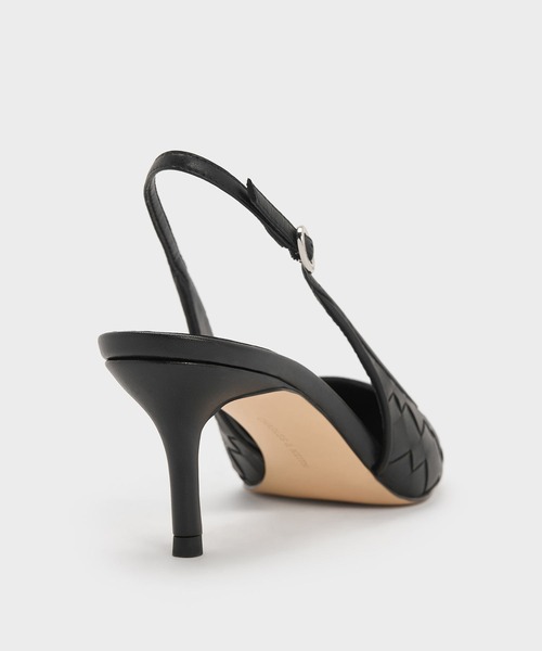「CHARLES & KEITH」 パンプス 22.5cm ブラック レディース_画像4