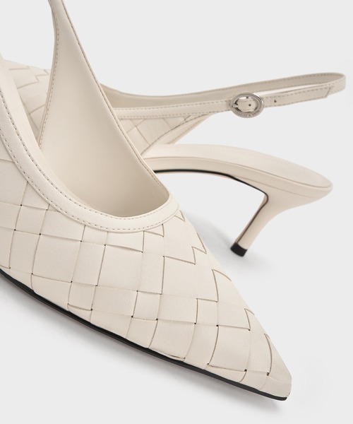 「CHARLES & KEITH」 パンプス 22.5cm ブラック レディース_画像9