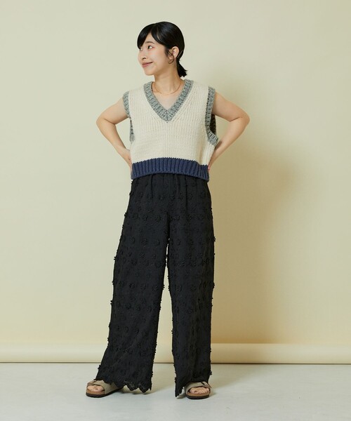 「Freada」 イージーパンツ ONE SIZE ブラック レディース_画像8