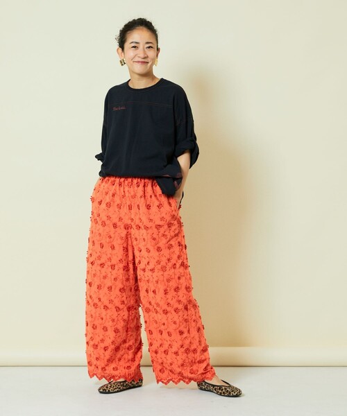 「Freada」 イージーパンツ ONE SIZE ブラック レディース_画像9