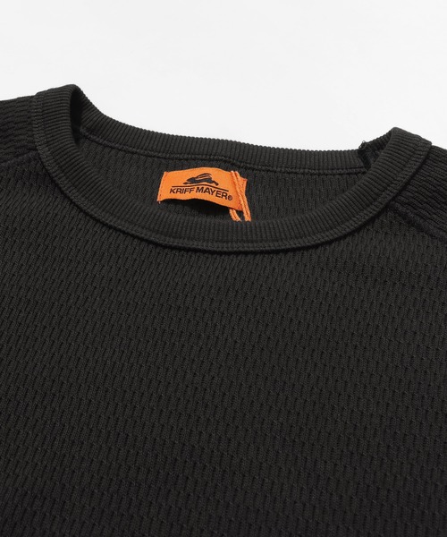 「KRIFF MAYER」 長袖Tシャツ MEDIUM ネイビー メンズ_画像4