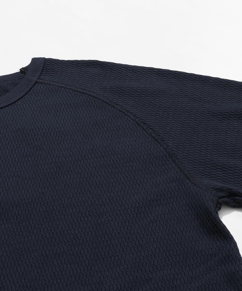 「KRIFF MAYER」 長袖Tシャツ MEDIUM ネイビー メンズ_画像7