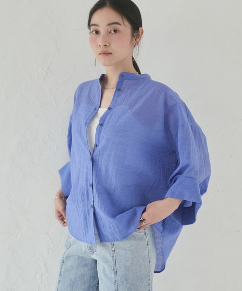 hunch（ハンチ） ブラウス シャツ 夏 ハイツイストスラブ ドルマン