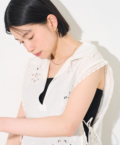 FREAK'S STORE（フリークスストア） ベスト ジレ インド カットワーク