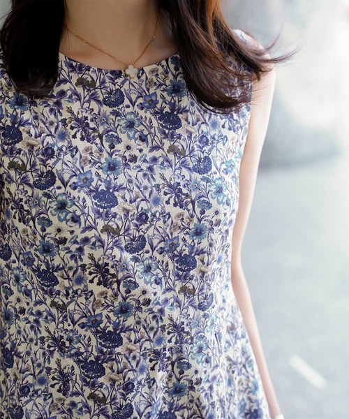 HUIT bouquet（ユイット ブーケ） ワンピース ノースリーブ ウエスト