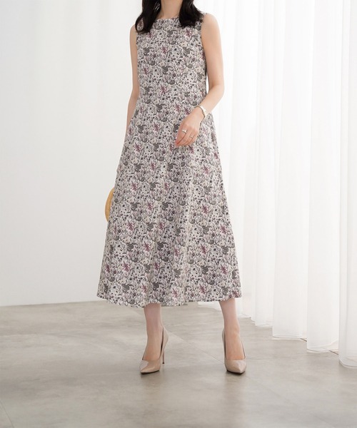 HUIT bouquet（ユイット ブーケ） ワンピース ノースリーブ ウエスト