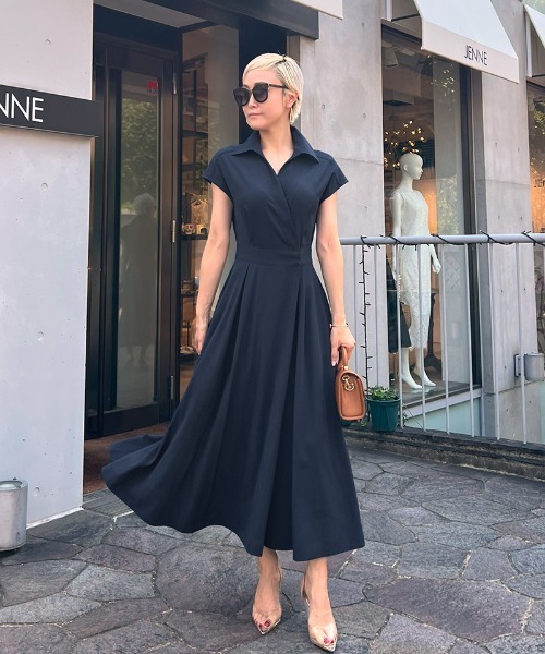 JENNE」 ノースリーブワンピース SMALL レッド レディース : ZOZOTOWN