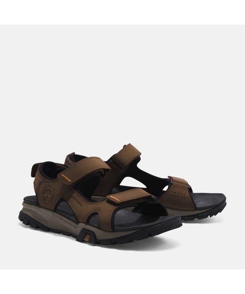 「Timberland」 サンダル 25.0cm ダークブラウン メンズ_画像4