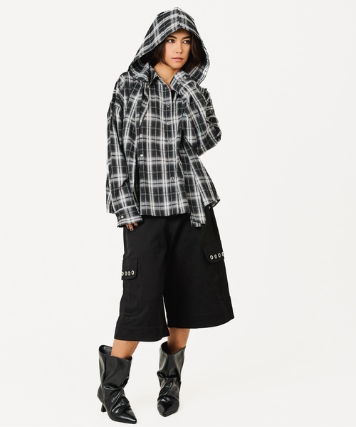 BEEDEN ブラウス シャツ MULTI BUTTON CHECK SHIRT レディース