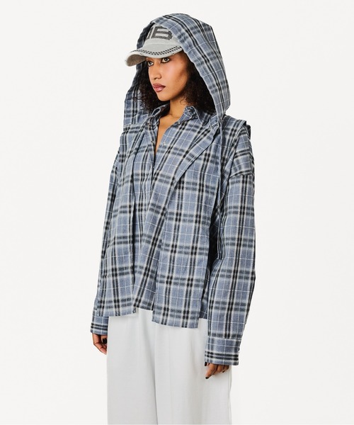 BEEDEN ブラウス シャツ MULTI BUTTON CHECK SHIRT レディース
