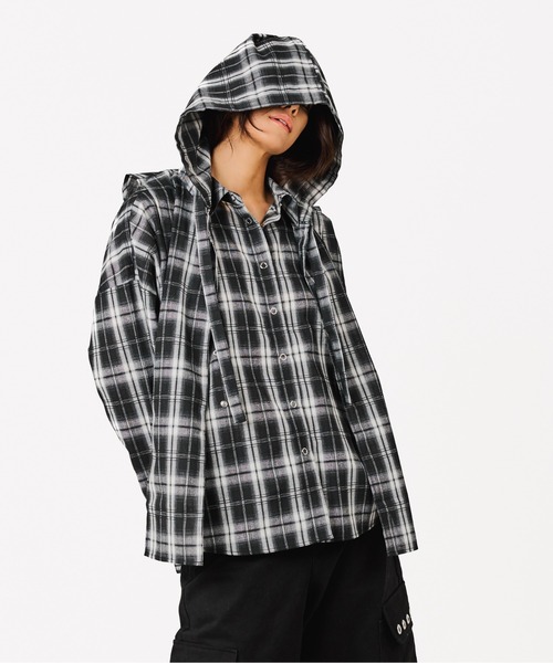 BEEDEN ブラウス シャツ MULTI BUTTON CHECK SHIRT レディース