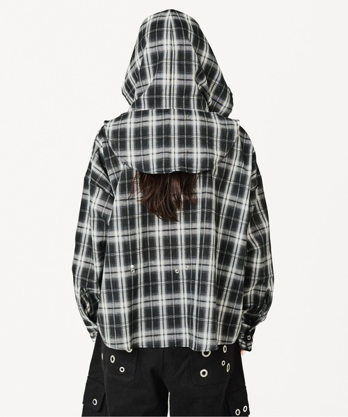 beeden チェックシャツ BEEDEN ブラウス シャツ MULTI BUTTON CHECK SHIRT レディース