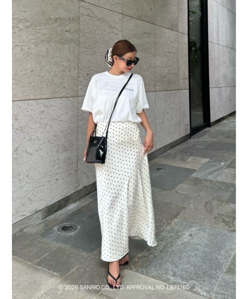 Her lip to tシャツ 半袖 HLT x Hello Kitty Tabloid Tee レディース