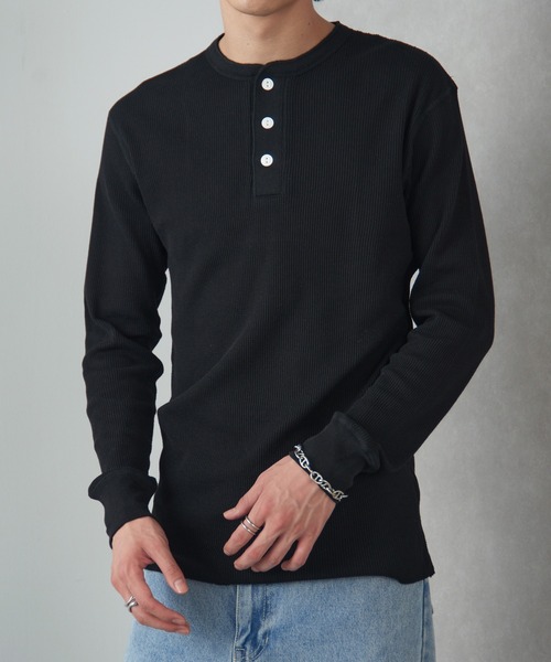 Healthknit（ヘルスニット） tシャツ 「Healthknit」ヘンリーネック