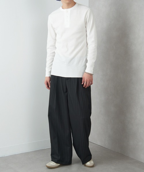 Healthknit（ヘルスニット） ヘンリーネック tシャツ 「Healthknit