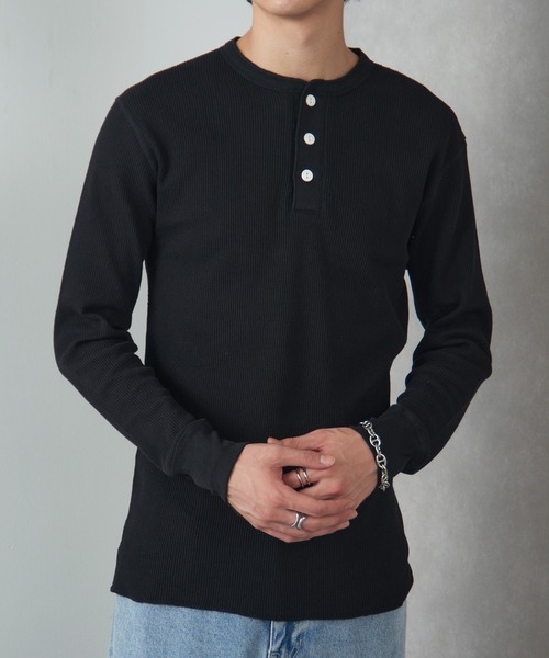 Healthknit（ヘルスニット） ヘンリーネック tシャツ 「Healthknit