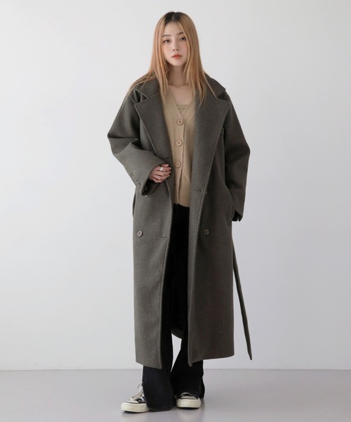 マタンアヴニール ステンカラーコート 収納バッグ付き マタン