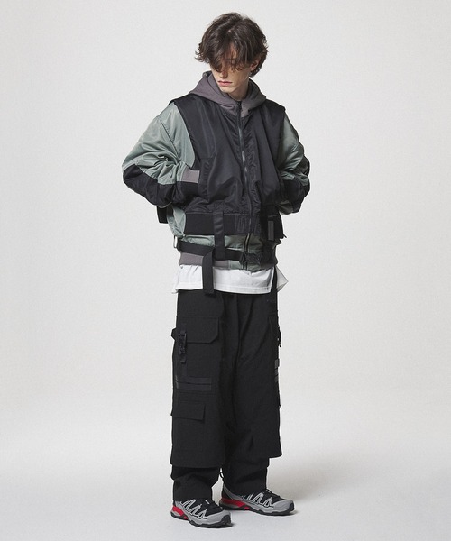 【美品】LIBERE リベーレ ブラックデニム カーゴパンツ MIL CARGO Liberaiders（リベレイダース） カーゴパンツ DENIM CARGO PANTS