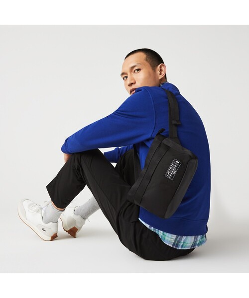 LACOSTE ショルダーバッグ アウトドアクロック リポーターバッグ